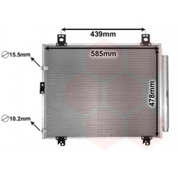 CONDENSEUR AVEC BOUTEILLE 2.5 D4d 585x478x17 