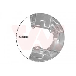 Protection disque frein avant droit