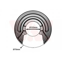 PROTECTION DISQUE FREIN ARRIERE GAUCHE-DROIT 